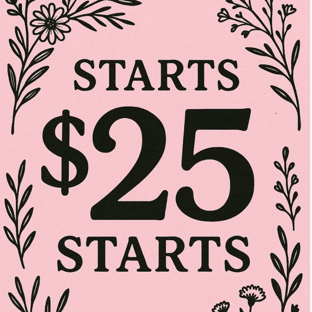 $25 starts unlisted items live show
